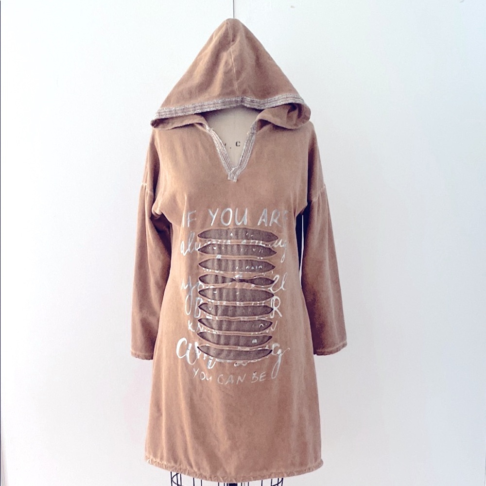 cotton hoodie dress